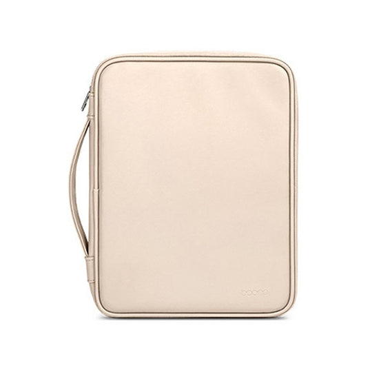Baona BN-Q015 Leather Waterproof Shock Absorbing Handheld Tablet Bag, Size: 10.9 inches(Apricot)