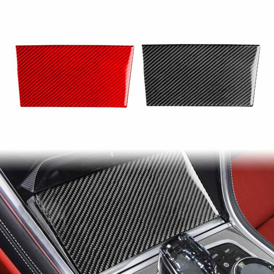 For 2019-2024 BMW 8 Series G14 Right-hand Drive Central Control Storage Box Sliding Panel Sticker(Black) - Car Interior Mouldings by buy2fix | Online Shopping UK | buy2fix