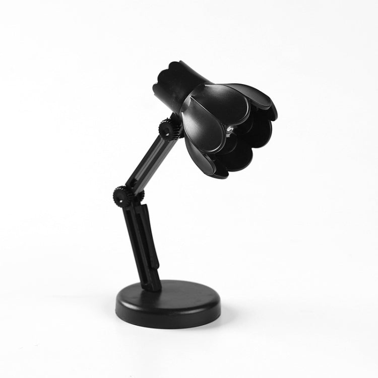 Flower Shape LED Mini Magnetic Table Lamp Foldable Bedside Night Light(09B Black) by buy2fix
