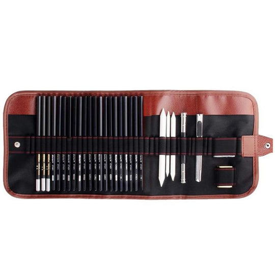 YGSM-30 Sketch Pencil Set Art Sketch Pencil Drawing Tools, Spec: 29pcs/set