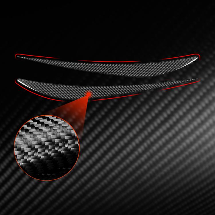 For 2019-2024 BMW 8 Series G14 2pcs /Set Universal Headlight Eyebrow Sticker(Black) - Car Interior Mouldings by buy2fix | Online Shopping UK | buy2fix