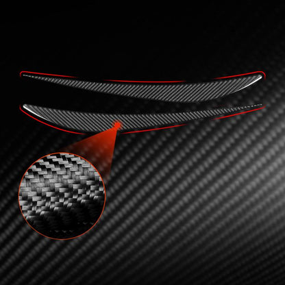 For 2019-2024 BMW 8 Series G14 2pcs /Set Universal Headlight Eyebrow Sticker(Black) - Car Interior Mouldings by buy2fix | Online Shopping UK | buy2fix
