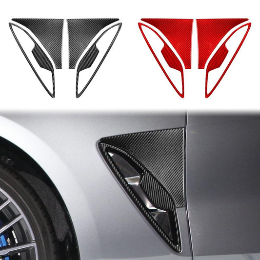 For 2019-2024 BMW 8 Series G14 4pcs /Set Universal Front Fender Stickers(Red) - Car Interior Mouldings by buy2fix | Online Shopping UK | buy2fix