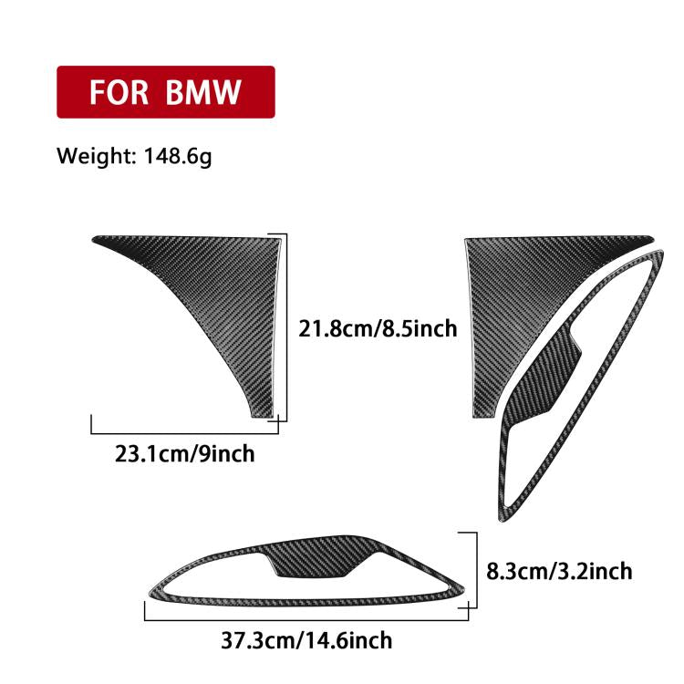 For 2019-2024 BMW 8 Series G14 4pcs /Set Universal Front Fender Stickers(Red) - Car Interior Mouldings by buy2fix | Online Shopping UK | buy2fix