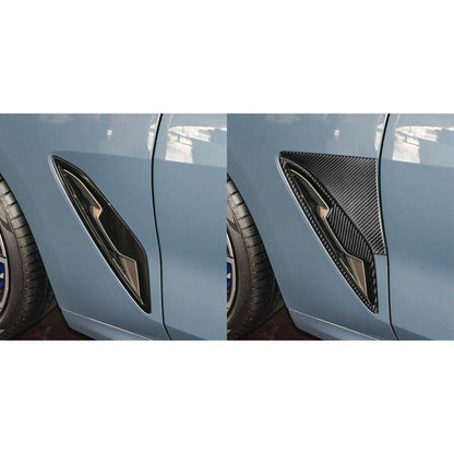 For 2019-2024 BMW 8 Series G14 4pcs /Set Universal Front Fender Stickers(Black) - Car Interior Mouldings by buy2fix | Online Shopping UK | buy2fix