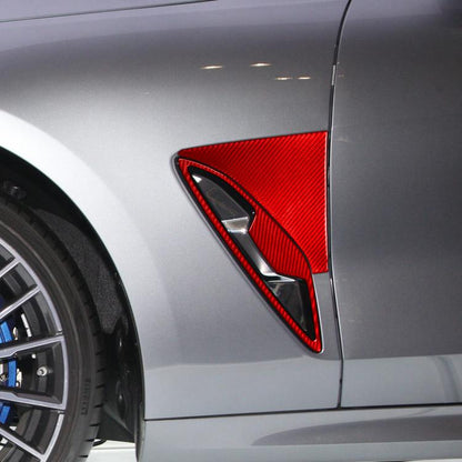 For 2019-2024 BMW 8 Series G14 4pcs /Set Universal Front Fender Stickers(Red) - Car Interior Mouldings by buy2fix | Online Shopping UK | buy2fix