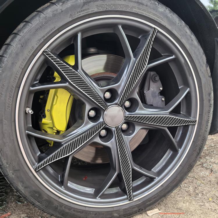 For Chevrolet Corvette C8 20pcs /Set Wheel Trim Stickers(Black) - Car Interior Mouldings by buy2fix | Online Shopping UK | buy2fix