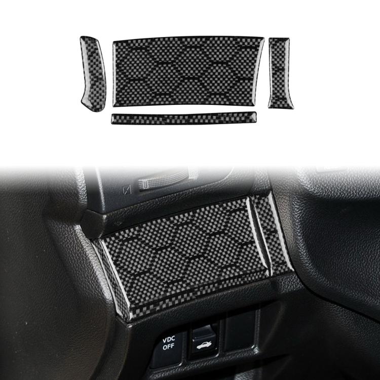 For Infiniti G37/G25/Q60 4pcs /Set Left-hand Drive Steering Wheel Button Left Cover Sticker(Black) - Car Interior Mouldings by buy2fix | Online Shopping UK | buy2fix