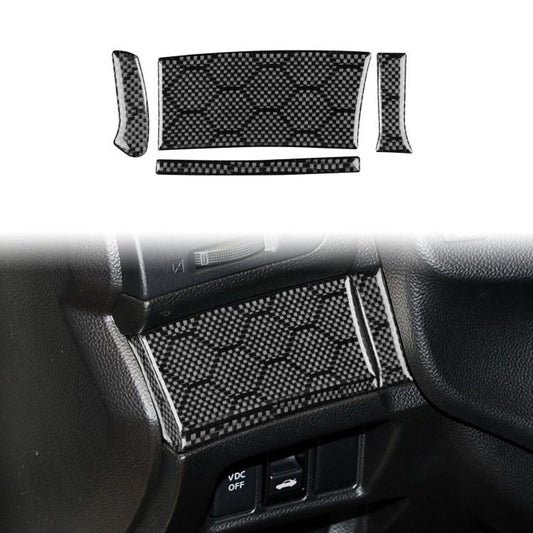 For Infiniti G37/G25/Q60 4pcs /Set Left-hand Drive Steering Wheel Button Left Cover Sticker(Black) - Car Interior Mouldings by buy2fix | Online Shopping UK | buy2fix