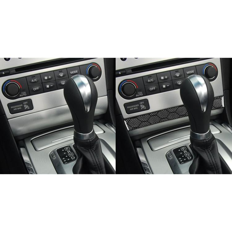 For Infiniti G37/G25/Q60 CD Panel Lower Decorative Strip Sticker(Black) - Car Interior Mouldings by buy2fix | Online Shopping UK | buy2fix