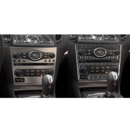 For Infiniti G35/G37/G25/Q60 Console CD AC Switch Panel B Model Sticker(Black) - Car Interior Mouldings by buy2fix | Online Shopping UK | buy2fix