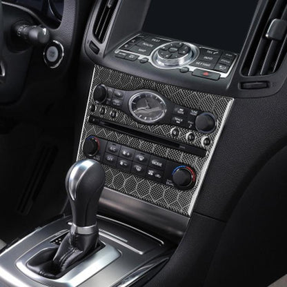 For Infiniti G35/G37/G25/Q60 Console CD AC Switch Panel B Model Sticker(Black) - Car Interior Mouldings by buy2fix | Online Shopping UK | buy2fix
