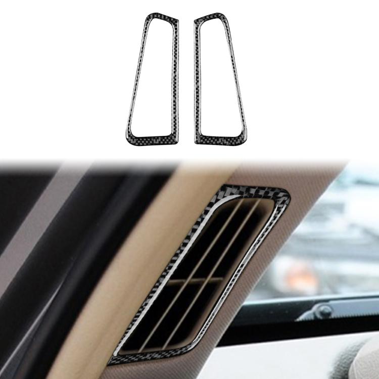 For Infiniti G35/G37/G25/Q60 2pcs /Set Universal Defogger Air Outlet Sticker For Left And Right Drive(Black) - Car Interior Mouldings by buy2fix | Online Shopping UK | buy2fix