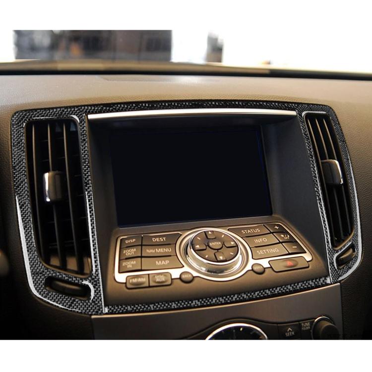 For Infiniti G35/G37/G25/Q60 2pcs/ Set Universal Central Air Outlet Sticker For Left And Right Drive(Black) - Car Interior Mouldings by buy2fix | Online Shopping UK | buy2fix