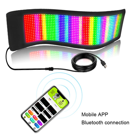 S3264RGB 390x187mm Car LED Flexible Display Cell Phone APP Control Bluetooth Connection by buy2fix