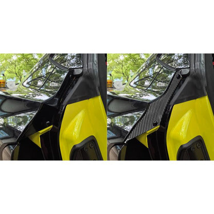 For Chevrolet Corvette C8 2pcs /Set Rear Door Inner Frame Sticker(Black) - Car Interior Mouldings by buy2fix | Online Shopping UK | buy2fix