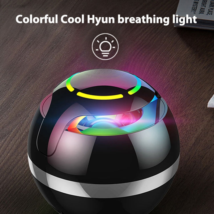 GS009 Bluetooth 4.2 Round Ball Small Speaker With Colorful Light Support TF Card / FM(Pink) - Desktop Speaker by buy2fix | Online Shopping UK | buy2fix