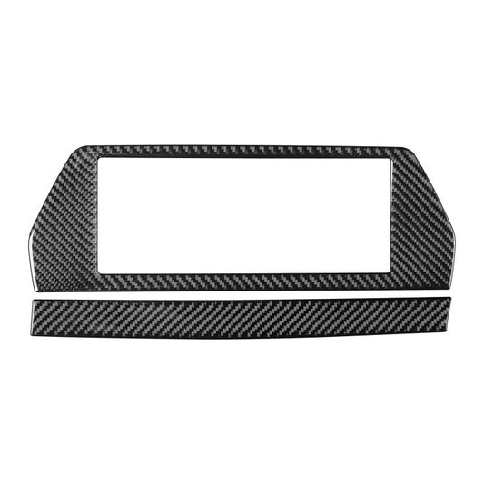 For 2019-2024 BMW 8 Series G14 Right-hand Drive 2pcs /Set Navigation Screen Frame Sticker(Black) - Car Interior Mouldings by buy2fix | Online Shopping UK | buy2fix