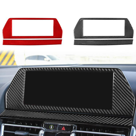 For 2019-2024 BMW 8 Series G14 Right-hand Drive 2pcs /Set Navigation Screen Frame Sticker(Red) - Car Interior Mouldings by buy2fix | Online Shopping UK | buy2fix