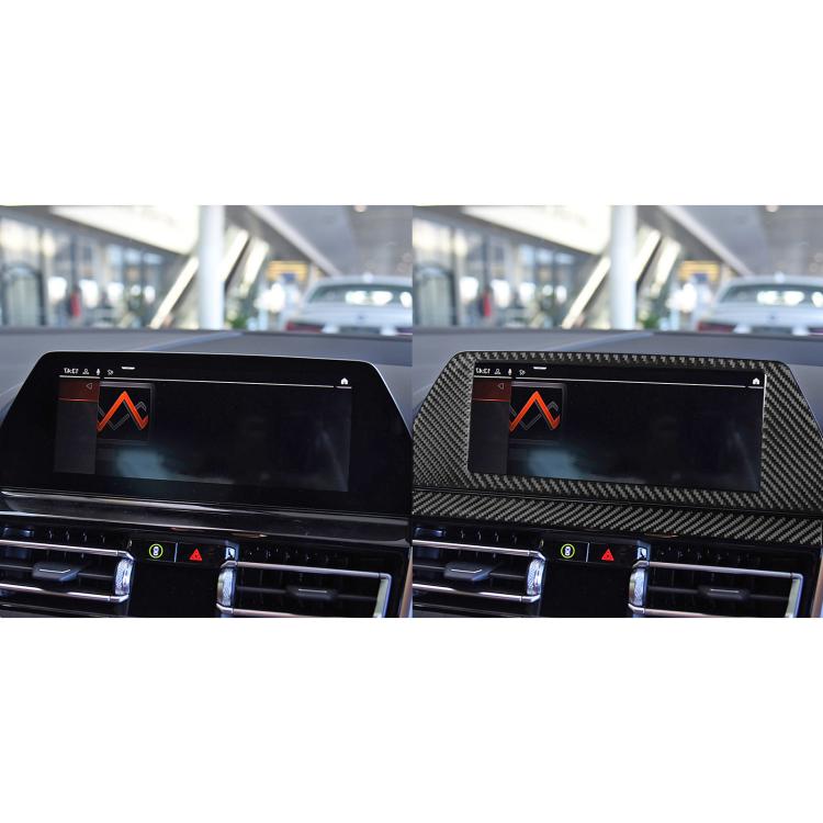 For 2019-2024 BMW 8 Series G14 Right-hand Drive 2pcs /Set Navigation Screen Frame Sticker(Black) - Car Interior Mouldings by buy2fix | Online Shopping UK | buy2fix