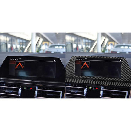 For 2019-2024 BMW 8 Series G14 Right-hand Drive 2pcs /Set Navigation Screen Frame Sticker(Red) - Car Interior Mouldings by buy2fix | Online Shopping UK | buy2fix