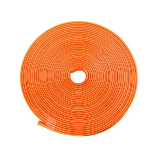 Car Wheel General TPE Protection Ring Bumper Wheel Decoration Modification Supplies(Orange)