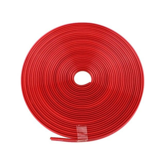 Anneau de Protection général en TPE pour roues de voiture, 2 rouleaux, fournitures de Modification de décoration de roue de pare-chocs (rouge)