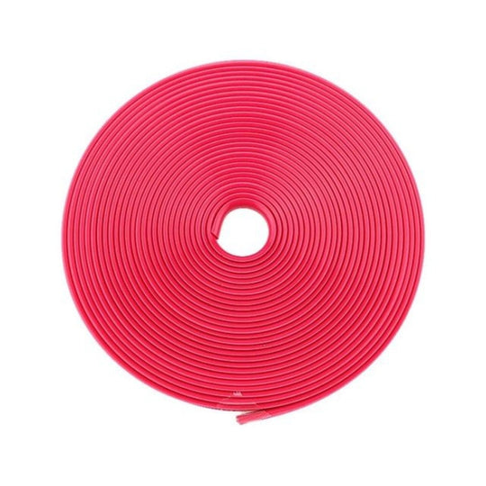 2 rouleaux de roue de voiture, anneau de Protection général TPE, fournitures de Modification de décoration de roue de pare-chocs (rose)