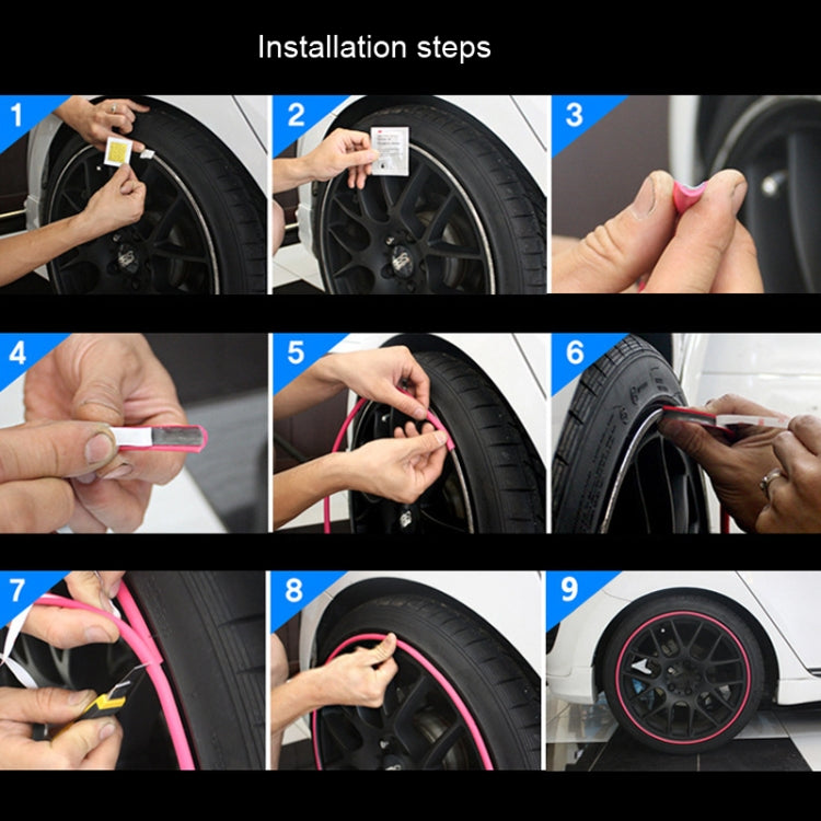 Car Wheel General TPE Protection Ring Bumper Wheel Decoration Modification Supplies(Purple) - Decorative Strip by buy2fix | Online Shopping UK | buy2fix