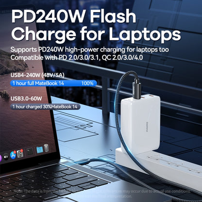 Remax  RC-C039  Dual USB-C / Type-C Compatible with USB4.0  240W Fast Charging Data Cable, Length:1m - USB-C & Type-C Cable by REMAX | Online Shopping UK | buy2fix