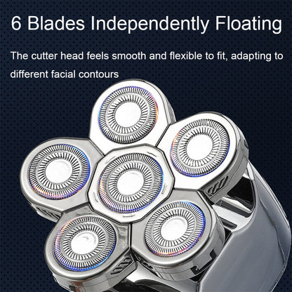 VGR V-395 2 in 1 Six-blades Intelligent Digital Display Electric Shaver - Shavers & Accessories by VGR | Online Shopping UK | buy2fix