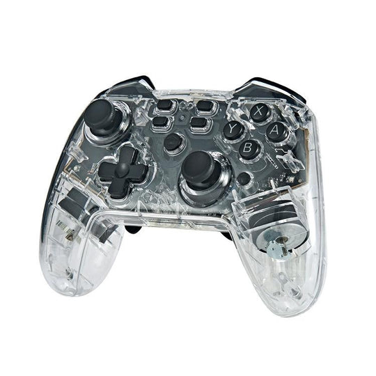 For Switch Pro Wireless Bluetooth Gamepad With LED Light Wake Up Function(Transparent)