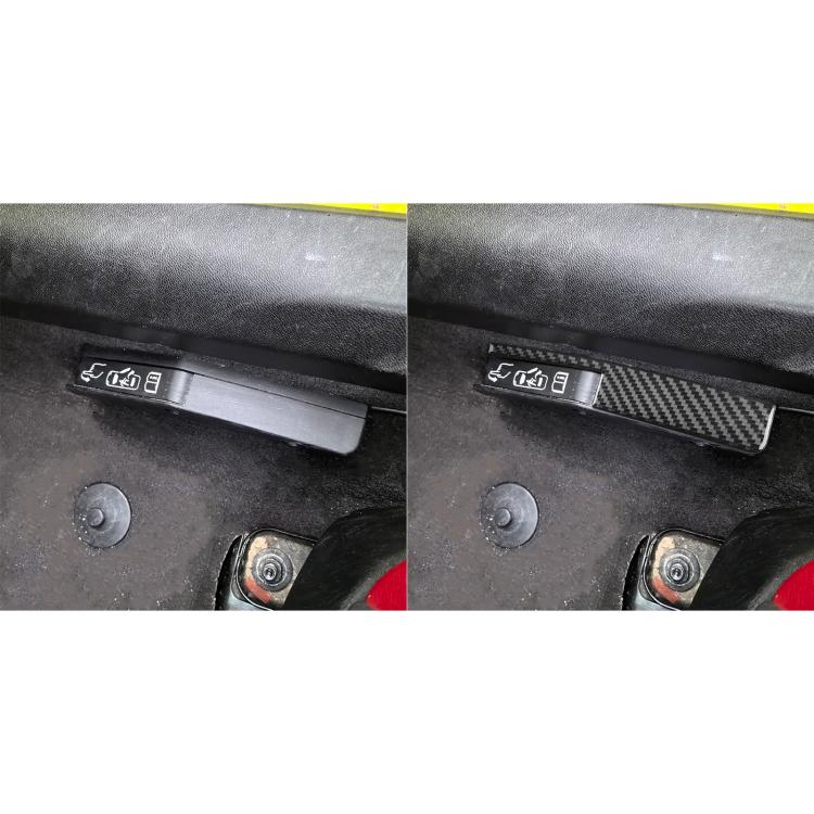 For Chevrolet Corvette C8 2pcs /Set Car Door Lock Switch Sticker(Black) - Car Interior Mouldings by buy2fix | Online Shopping UK | buy2fix