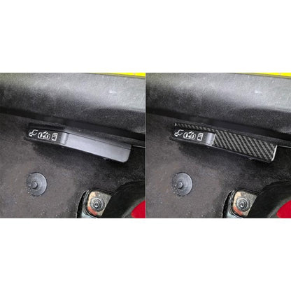 For Chevrolet Corvette C8 2pcs /Set Car Door Lock Switch Sticker(Black) - Car Interior Mouldings by buy2fix | Online Shopping UK | buy2fix