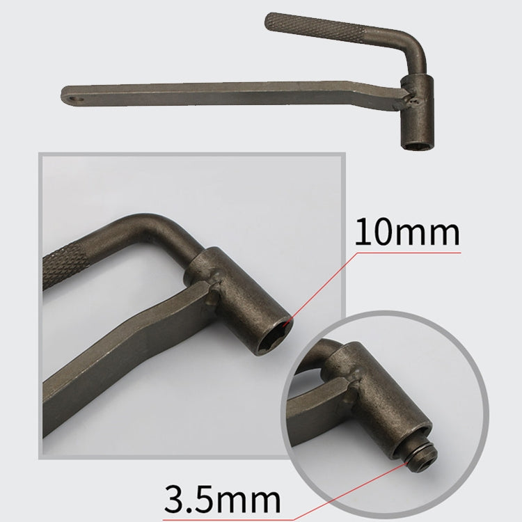 Valve Gongs / Valve Screw Spanner / Motorbike Valve Screw Adjustment Tool(10mm hexagonal / 3.5mm Square Hole) by buy2fix