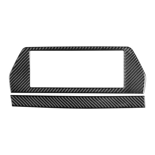 For 2019-2024 BMW 8 Series G14 Left-hand Drive 2pcs /Set Navigation Screen Frame Sticker(Black) - Car Interior Mouldings by buy2fix | Online Shopping UK | buy2fix