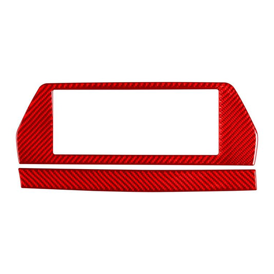 For 2019-2024 BMW 8 Series G14 Left-hand Drive 2pcs /Set Navigation Screen Frame Sticker(Red) - Car Interior Mouldings by buy2fix | Online Shopping UK | buy2fix