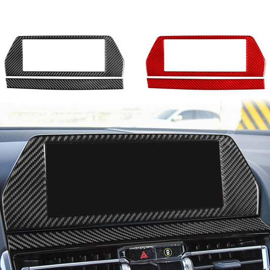 For 2019-2024 BMW 8 Series G14 Left-hand Drive 2pcs /Set Navigation Screen Frame Sticker(Black) - Car Interior Mouldings by buy2fix | Online Shopping UK | buy2fix