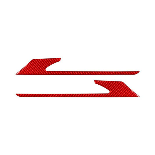 For 2019-2024 BMW 8 Series G14 Left and Right Drive 2pcs /Set Rear Fog Light Eyebrow Sticker(Red) - Car Interior Mouldings by buy2fix | Online Shopping UK | buy2fix