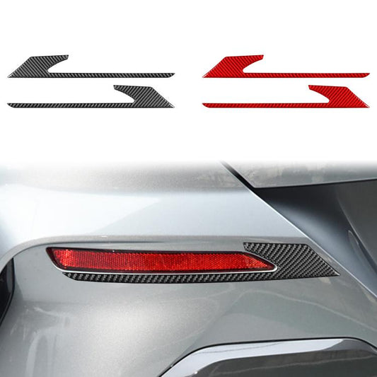 For 2019-2024 BMW 8 Series G14 Left and Right Drive 2pcs /Set Rear Fog Light Eyebrow Sticker(Black) - Car Interior Mouldings by buy2fix | Online Shopping UK | buy2fix