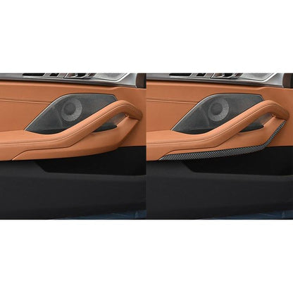 For 2019-2024 BMW 8 Series G14 2pcs /Set 2-door Version Inner Door Armrest Sticker(Black) - Car Interior Mouldings by buy2fix | Online Shopping UK | buy2fix