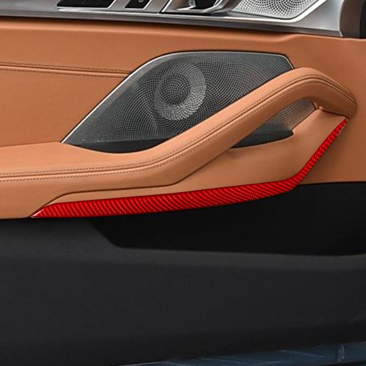 For 2019-2024 BMW 8 Series G14 2pcs /Set 2-door Version Inner Door Armrest Sticker(Black) - Car Interior Mouldings by buy2fix | Online Shopping UK | buy2fix