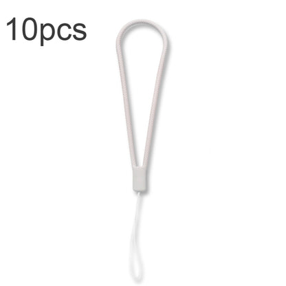 10pcs  Silicone Woven Pattern  Cell Phone Lanyard Anti-loss Hand Rope(Grass Purple) - Lanyards & Wrist Straps by buy2fix | Online Shopping UK | buy2fix