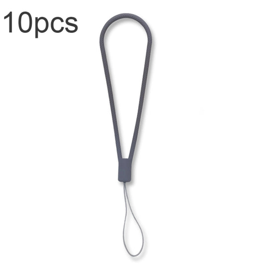 10pcs  Silicone Woven Pattern  Cell Phone Lanyard Anti-loss Hand Rope(Lavender gray) - Lanyards & Wrist Straps by buy2fix | Online Shopping UK | buy2fix