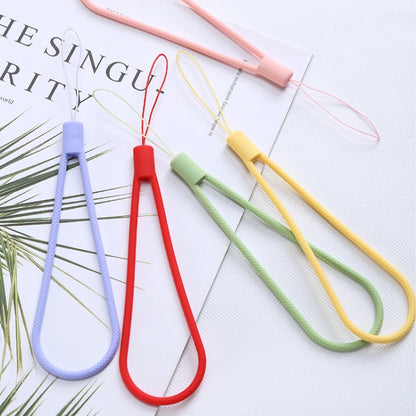 10pcs  Silicone Woven Pattern  Cell Phone Lanyard Anti-loss Hand Rope(Lavender gray) - Lanyards & Wrist Straps by buy2fix | Online Shopping UK | buy2fix