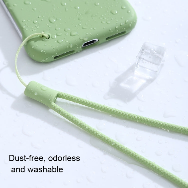 10pcs  Silicone Woven Pattern  Cell Phone Lanyard Anti-loss Hand Rope(Matcha Green) - Lanyards & Wrist Straps by buy2fix | Online Shopping UK | buy2fix