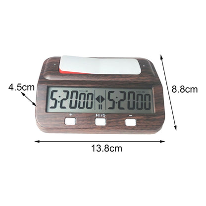 HQT101w Plastic Chess Clock Go Chess Timer(Wood Grain) - Alarm Clocks by buy2fix | Online Shopping UK | buy2fix