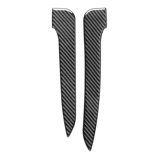 For 2019-2024 BMW 8 Series G14 2pcs /Set Right-hand Drive Rearview Mirror Anti-scratch Strip Stickers(Black) - Car Interior Mouldings by buy2fix | Online Shopping UK | buy2fix