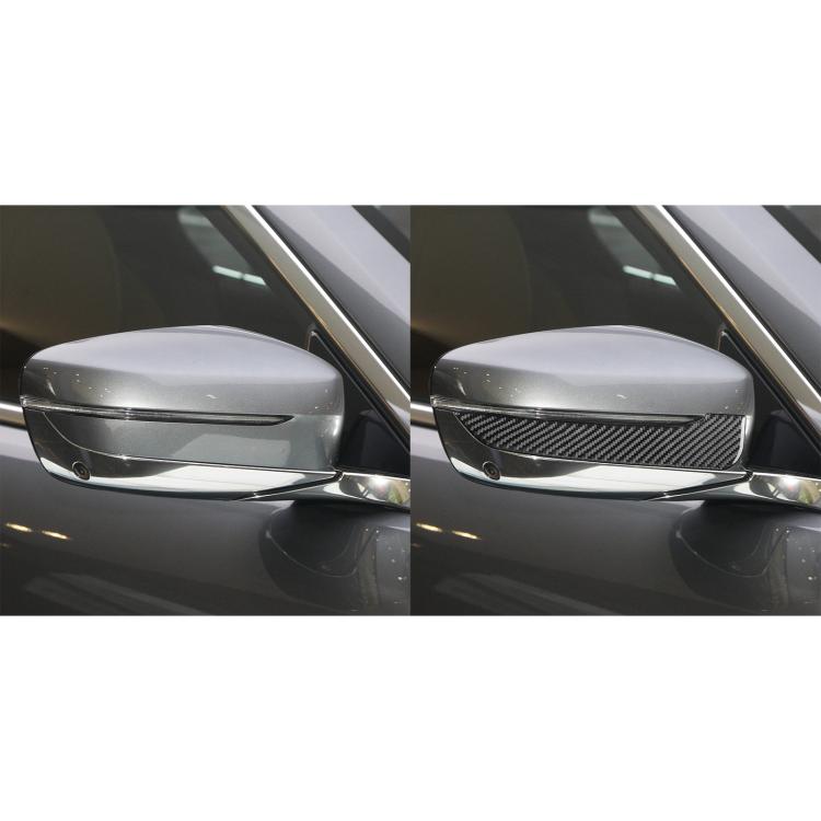 For 2019-2024 BMW 8 Series G14 2pcs /Set Right-hand Drive Rearview Mirror Anti-scratch Strip Stickers(Black) - Car Interior Mouldings by buy2fix | Online Shopping UK | buy2fix