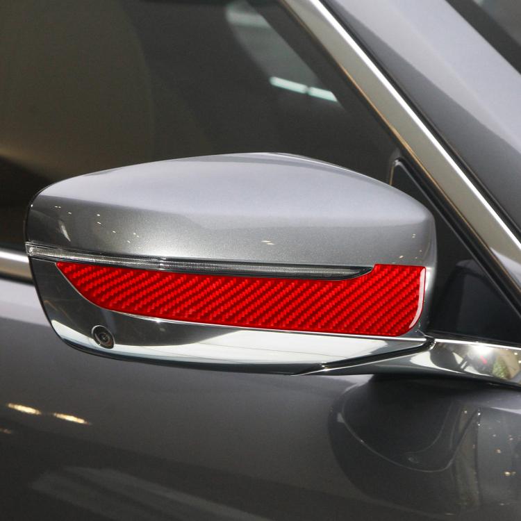 For 2019-2024 BMW 8 Series G14 2pcs /Set Right-hand Drive Rearview Mirror Anti-scratch Strip Stickers(Black) - Car Interior Mouldings by buy2fix | Online Shopping UK | buy2fix